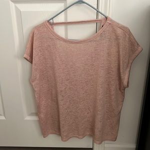 pink tee from forever 21. very light material with a cute back opening